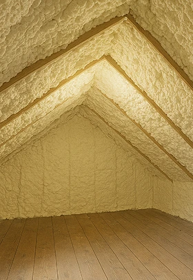 Spray Foam Loft Insulation (Before)